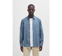 BOSS Camisa regular fit en popelín de algodón - StyleRelegant_6_M, 50518304 Celeste S