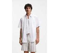 BOSS Camisa regular fit en popelín de algodón - StyleRelegant_6-short_M, 50537331 Blanco L