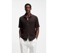 BOSS Camisa regular fit en punto de algodón - StyleH-Nappo, 50560494 Marrón oscuro L