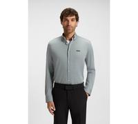 BOSS Camisa regular fit en punto dinámico de algodón - StyleB_Motion L, 50544795 Gris S