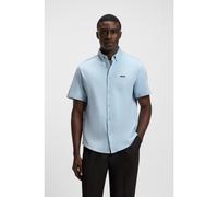 BOSS Camisa regular fit en punto dinámico de algodón - StyleB_Motion S, 50544784 Celeste S