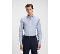 BOSS Camisa regular fit en sarga de algodón estampado - StyleH-JOE-spread-C1-222, 50550768 Celeste 41
