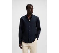 BOSS Camisa regular fit en sarga de algodón lavado - StyleH-LIAM-kent-E-1P-243, 50520284 Azul oscuro L