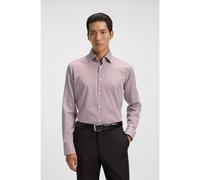 BOSS Camisa regular fit en satén de algodón de planchado fácil a rayas - StyleH-JOE-kent-C1-214, 50549904 Rayas rojas 41