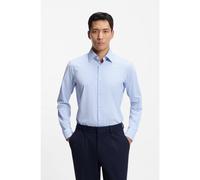 BOSS Camisa regular fit en tejido elástico técnico a cuadros - StyleP-JOE-K-261, 50556694 Celeste 38