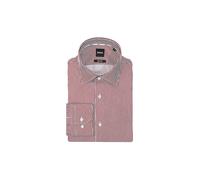 BOSS Camisa regular fit en satén de algodón de planchado fácil a rayas - StyleH-JOE-kent-C1-214, 50549904 Rayas rojas 40