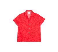 BOSS Camisa regular fit para niños en algodón con estampado de hojas - StyleJ50695/99710A, J50695 Rojo 138