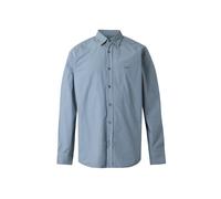 BOSS Camisa regular fit en popelín de algodón con logo bordado - StyleRelegant_6_M, 50518304 Azul M