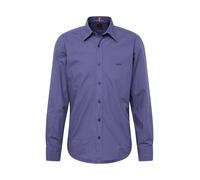 Boss Camisa Relegant_6 popelín de algodón regular fit azul oscuro S