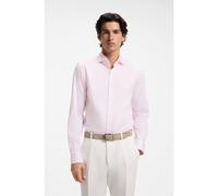 BOSS Camisa slim fit a rayas de algodón elástico de planchado fácil - StyleH-HANK-SP-C1-261, 50567021 Rosa claro 40