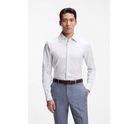 BOSS Camisa slim fit a rayas de algodón hecho en Italia - StyleL-HAYS-KENT-C1-243, 50560358 Rayas blancas 44