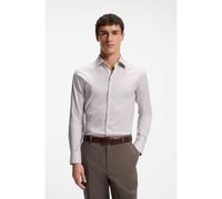 BOSS Camisa slim fit de algodón con estructura - StyleL-HAYS-KENT-C1-243, 50566200 Beige claro 39