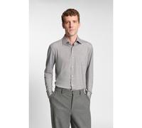 BOSS Camisa slim fit de franela elástica técnica cepillada - StyleP-HANK-kent-C1-222, 50550563 Plata 38