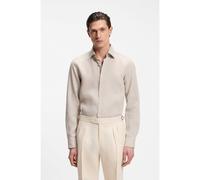 BOSS Camisa slim fit de lino fabricado en Italia - StyleH-HANK-K-C1-261, 50560736 Beige claro 42