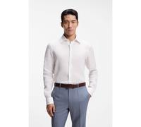 BOSS Camisa slim fit de lino fabricado en Italia - StyleL-HAYS-KENTW-C-252, 50560284 Blanco 38