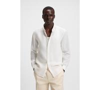 BOSS Camisa slim fit de lino - StyleH-ROAN-BD-E-C1-253, 50545218 Blanco XL