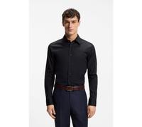 BOSS Camisa slim fit de popelín de algodón con elástico - StyleL-HAYS-KENT-C1-243, 50525357 Azul oscuro 37