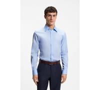 BOSS Camisa slim fit de popelín de algodón con elástico - StyleL-HAYS-KENT-C1-243, 50525357 Celeste 42