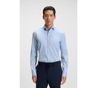 BOSS Camisa slim fit de popelín de algodón de planchado fácil - StyleP-HANK-spread-C1-222, 50479915 Celeste 45