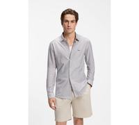 BOSS Camisa slim fit de punto de algodón jaspeado - StyleMysoft_2_M, 50519748 Green Stripes XXXL