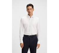 BOSS Camisa slim fit en algodón estructurado de alto rendimiento - StyleP-HANK-s-kent-C1-222, 50480109 Blanco 41