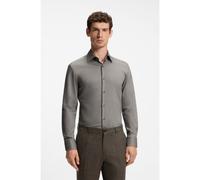 BOSS Camisa slim fit en algodón estructurado termorregulador - StyleP-HANK-K-261, 50567221 Verde 40