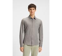 BOSS Camisa slim fit en piqué de algodón jaspeado - StyleMysoft_2_M, 50519748 Cal XL