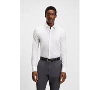 BOSS Camisa slim fit en popelín de algodón de planchado fácil - StyleH-HANK-kent-C1-214, 50479922 Blanco 45