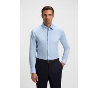 BOSS Camisa slim fit en popelín de algodón de planchado fácil - StyleH-HANK-kent-C1-214, 50479922 Celeste 37