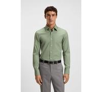 BOSS Camisa slim fit en popelín de algodón elástico de planchado fácil - StyleH-HANK-kent-C1-214, 50469345 Cal 43