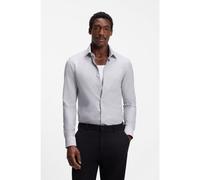 BOSS Camisa slim fit en punto de algodón con rayas - StyleP-HANK-K-261, 50567460 Rayas azules 44