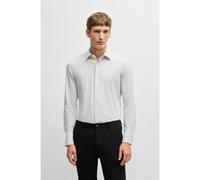 BOSS Camisa slim fit en punto técnico elástico con microestructura - StyleP-HANK-kent-C1-222, 50533395 Beige claro 45