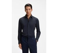 BOSS Camisa slim fit en punto técnico elástico estampado - StyleP-HANK-K-261, 50571550 Azul oscuro 40