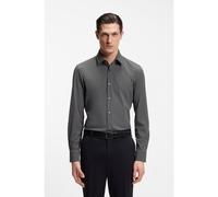 BOSS Camisa slim fit en punto técnico elástico - StyleP-HANK-S-K-261, 50555747 Gris 38