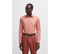 BOSS Camisa slim fit en sarga de algodón y cashmere fabricada en Italia - StyleL-HAYS-KENTW-C-244, 50533860 Rojo claro 41