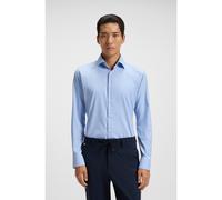 BOSS Camisa slim fit en sarga elástica técnica - StyleP-HANK-kent-C1-222, 50503356 Celeste 42