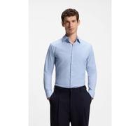 BOSS Camisa slim fit en sarga elástica técnica - StyleP-HANK-kent-C1-222, 50503356 Celeste 44L
