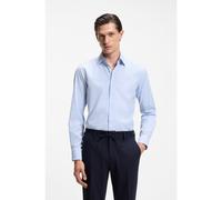 BOSS Camisa slim fit en tejido elástico técnico a cuadros - StyleP-HANK-K-261, 50561078 Azul estampado 38