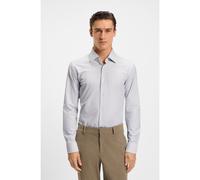 BOSS Camisa slim fit en tejido elástico técnico a rayas - StyleP-HANK-kent-C1-222, 50550055 Marrón claro 42