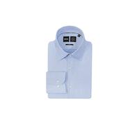 BOSS Camisa slim fit en sarga elástica técnica - StyleP-HANK-kent-C1-222, 50503356 Celeste 41