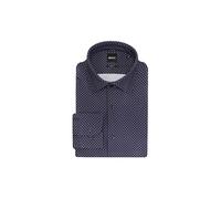 BOSS Camisa slim fit de tejido elástico técnico estampado - StyleP-HANK-kent-C1-222, 50567195 Azul estampado 38