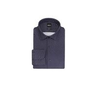 BOSS Camisa slim fit de tejido elástico técnico estampado - StyleP-HANK-kent-C1-222, 50567195 Azul estampado 40