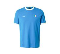 BOSS Camiseta azul / blanco S azul / blanco