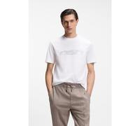 BOSS Camiseta BOSS x ASTON MARTIN de algodón mercerizado con diseño de coche - StyleC-Taut 242_AM, 50555828 Blanco L