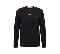 BOSS Camiseta de manga larga de algodón elástico con logo estampado - StyleTChark, 50473286 Negro XS