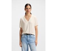 BOSS Camiseta con escote en pico y monograma Double B - StyleEylina, 50537543 Natural S