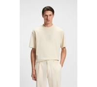 BOSS Camiseta de algodón aterciopelada con monograma Double B - StyleC-Tames 18, 50549112 Natural S