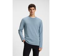 BOSS Camiseta de algodón con estructura de rejilla - StyleTempesto, 50520725 Celeste XL