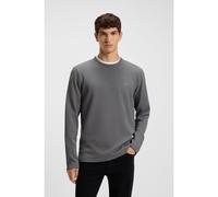 BOSS Camiseta de algodón con estructura de rejilla - StyleTempesto, 50520725 Gris L