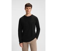 BOSS Camiseta de algodón con estructura de rejilla - StyleTempesto, 50520725 Negro XXXL